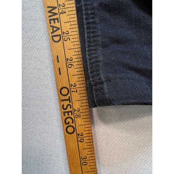 Christopher & Banks Womens Bootcut Jeans Denim Size 10 Black Embroidered Pockets - Picture 8 of 10